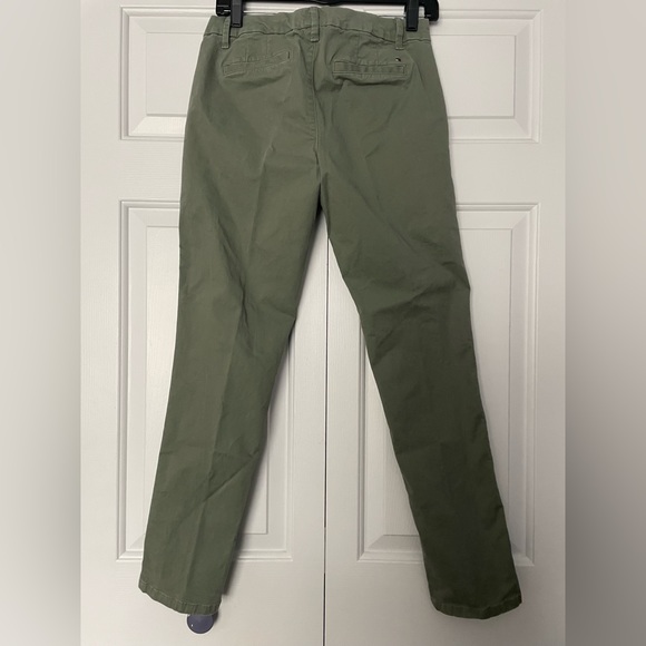 Tommy Hilfiger Womens Green Khaki Straight Leg Pants Size 4 - Picture 3 of 7